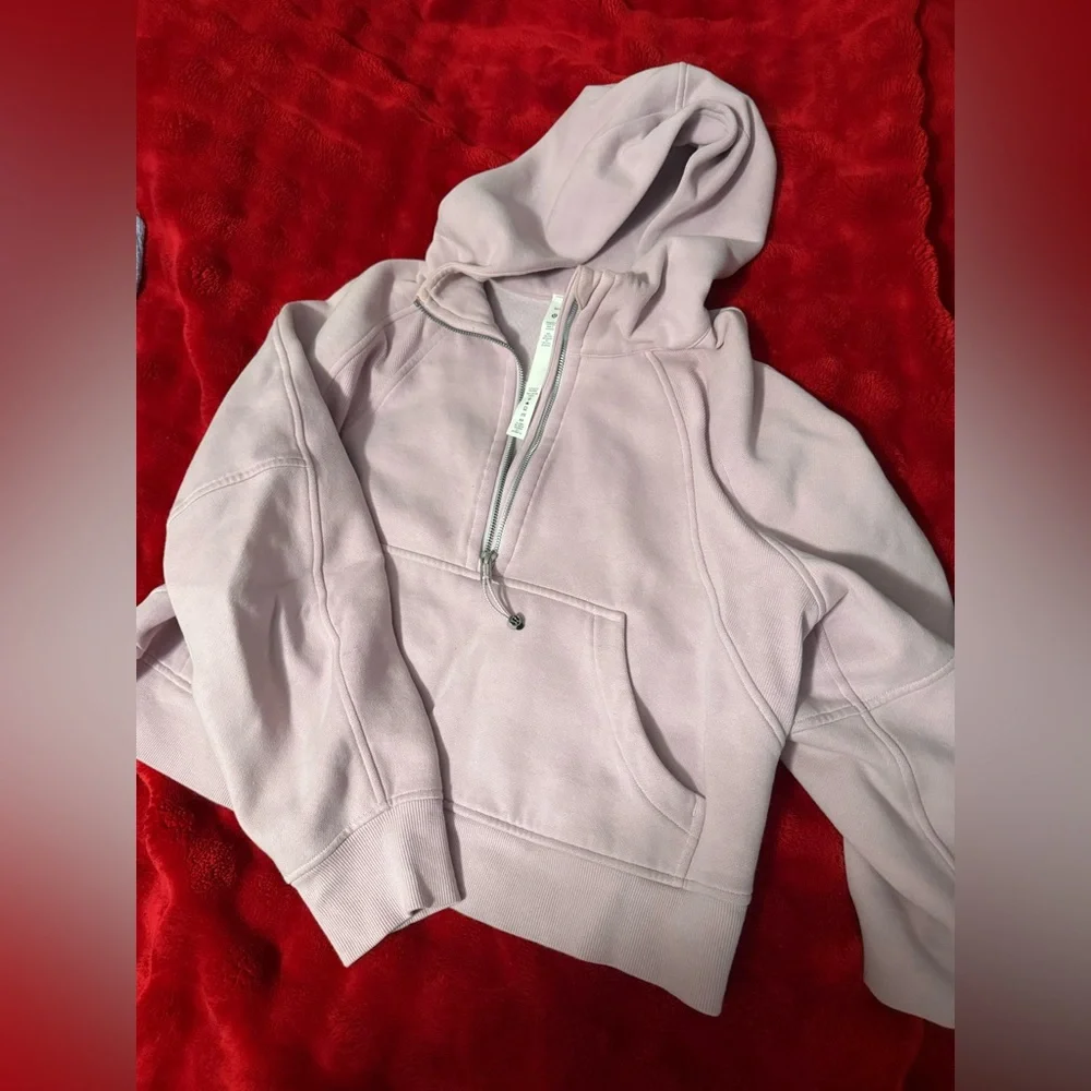 lululemon athletica Light Pink quarter zip hoodie- SEE PHOTOS FOR ALL DETAILS - Picture 1 of 12